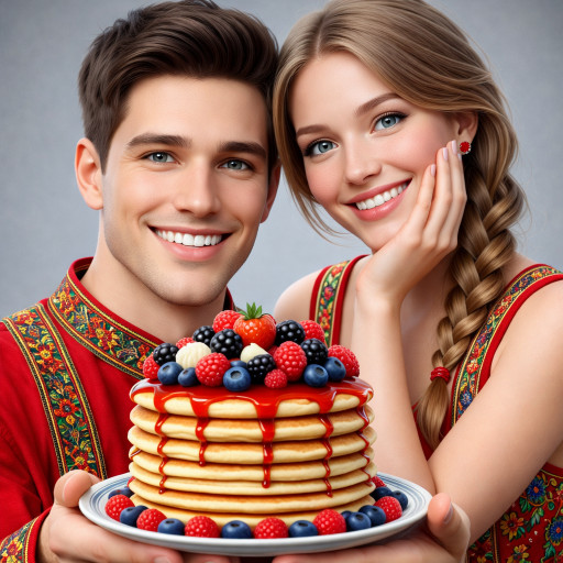 Портреты и шаржи на масленицу