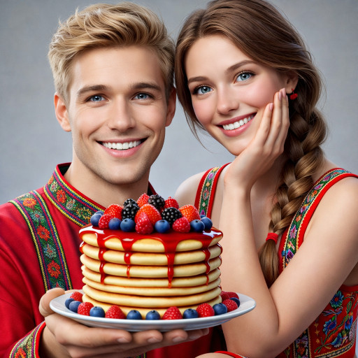 Портреты и шаржи на масленицу