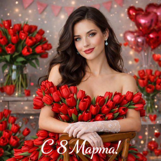 Шаржи и портреты по фото к 8 марта 