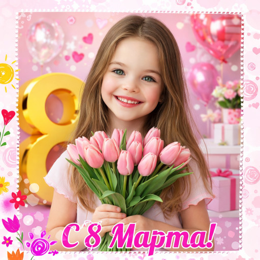 Поздравления с 8 марта для девочки