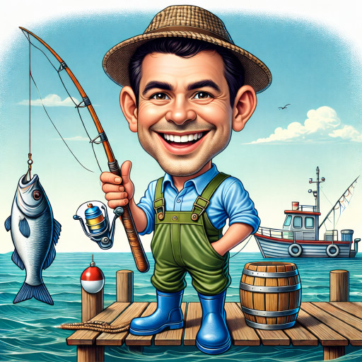 Шарж на охотников и рыбаков