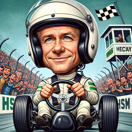 Смешной шарж на мужчину к 1 апреля