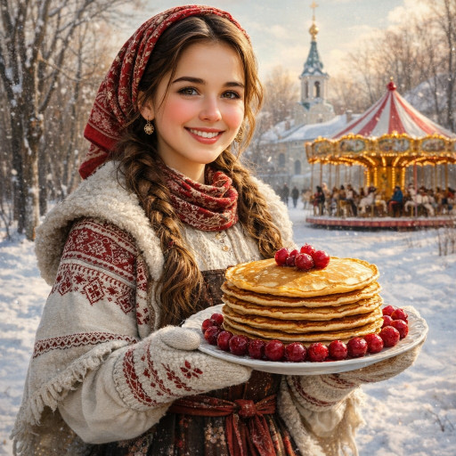 Портреты и шаржи на масленицу