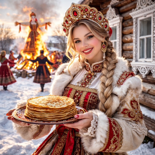 Портреты и шаржи на масленицу