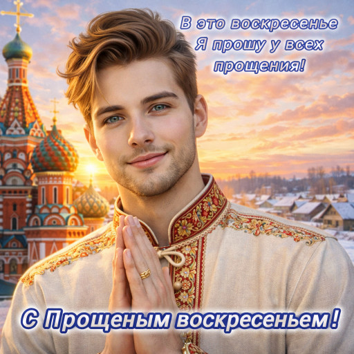 Семейный портрет в стиле масленичных гуляний с традиционными костюмами