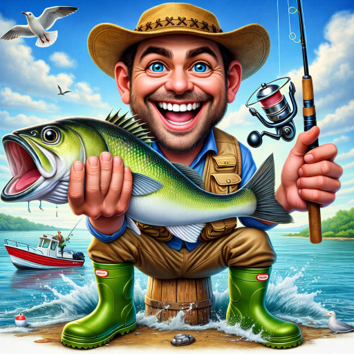 Смешной шарж на мужчину к 1 апреля