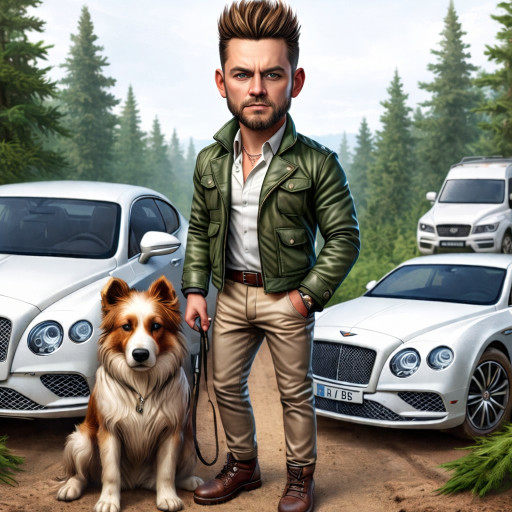 Шарж на охотников и рыбаков