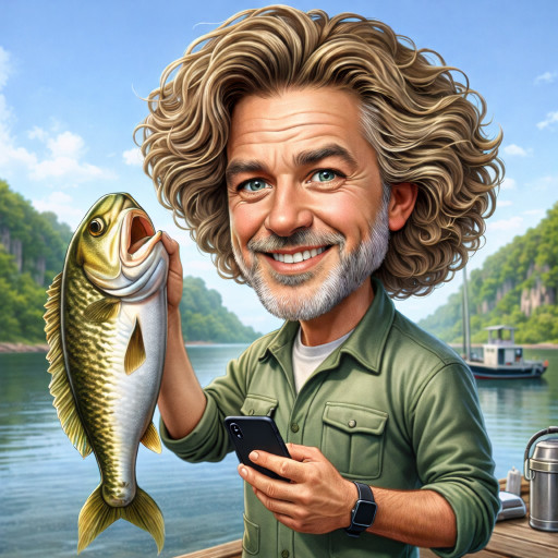 Шарж на охотников и рыбаков