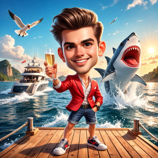 Шарж на охотников и рыбаков