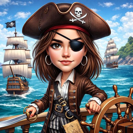 Оформленный шарж-подарок женщине на День смеха