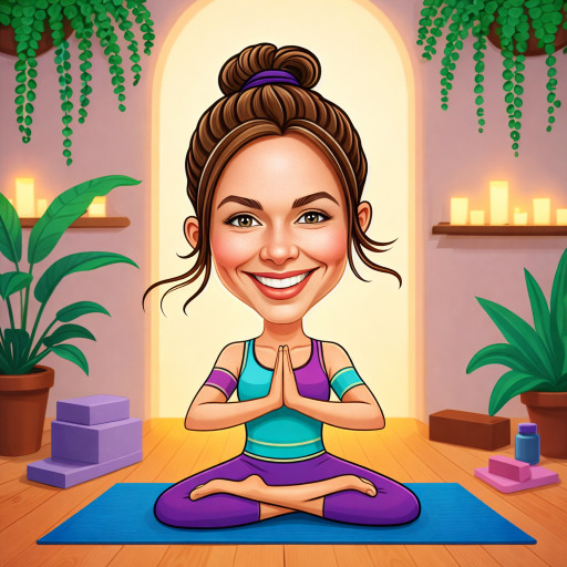 Этапы создания женского шаржа к 1 апреля