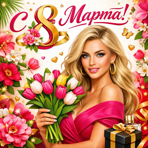 Шаржи и портреты по фото к 8 марта 