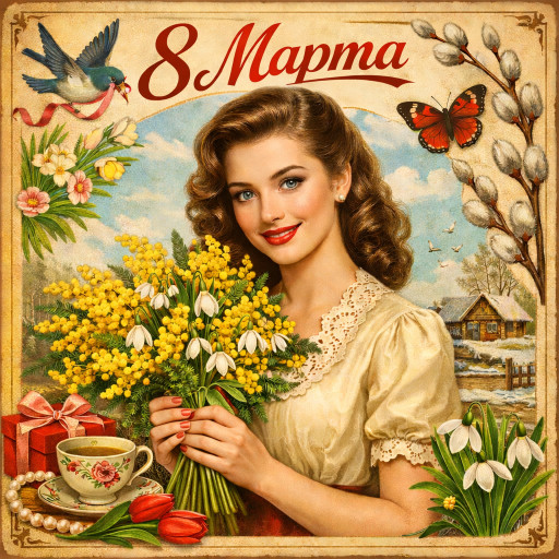 Шаржи и портреты по фото к 8 марта 