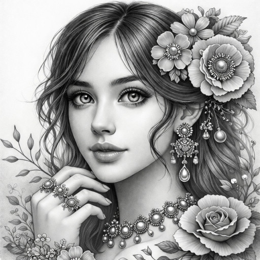 Портреты для женщин карандашом