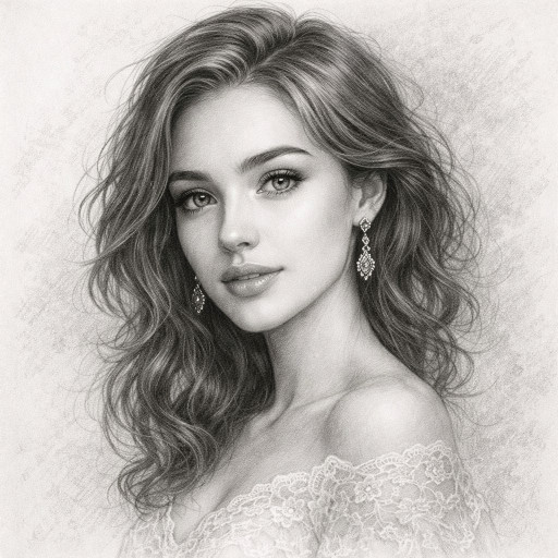 Портреты для женщин карандашом