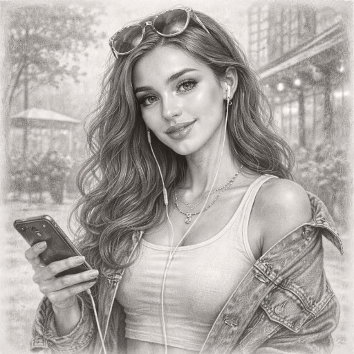 Примеры оформления и использования женских портретов карандашом в интерьере и в качестве подарка