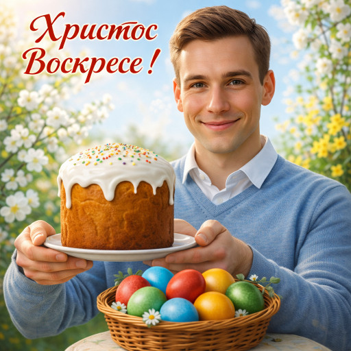 Процесс создания пасхального ИИ-портрета на платформе SnapStick