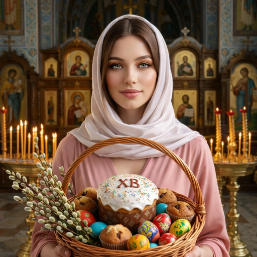 Процесс создания пасхального ИИ-портрета на платформе SnapStick