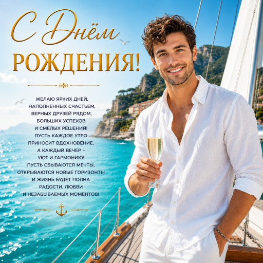 ИИ портрет именинника на день рождения