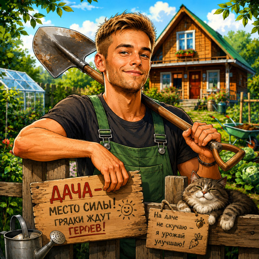 Шарж для дачника