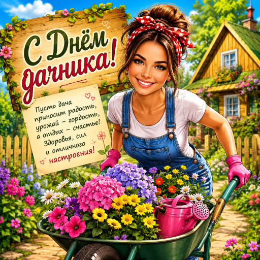 Шарж для дачника