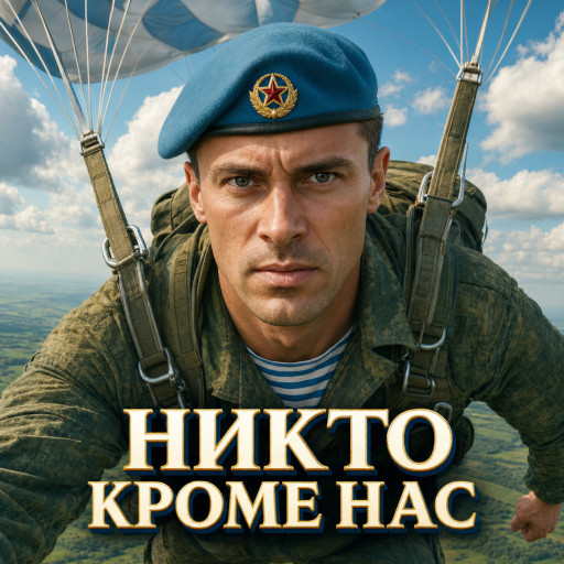 Шарж на День ВДВ по фото — подарок десантнику — вариант 9