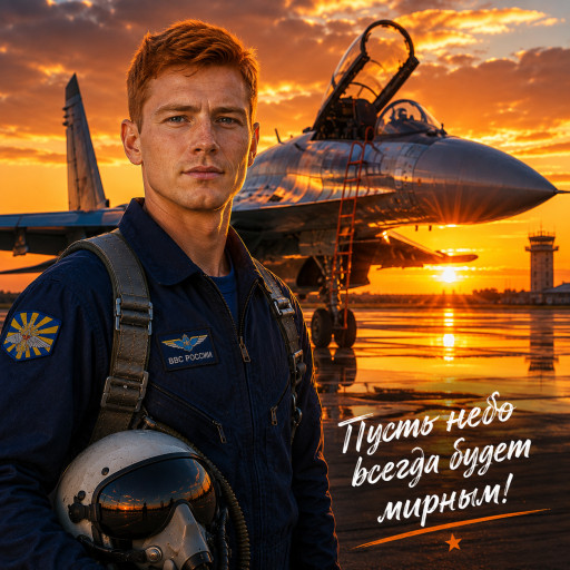 подарок на день ввс портрет пилота по фотографии