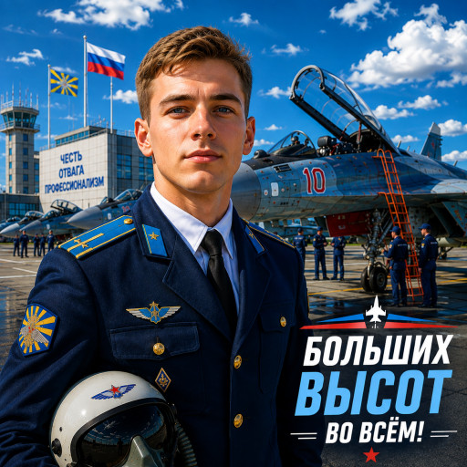 Шарж на День ВВС по фото — подарок лётчику — вариант 9