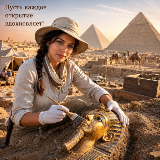 Шарж на День археолога по фото — подарок археологу — вариант 8