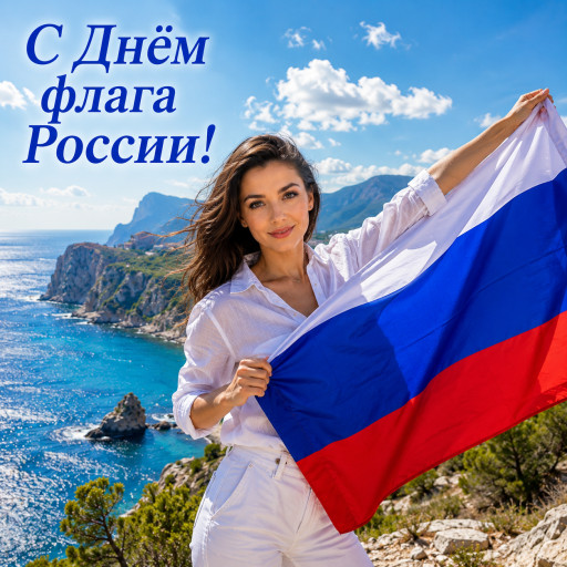 шарж на день флага россии в цветах триколора