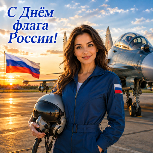 Портрет ко Дню флага России по фото — нейросеть — вариант 25