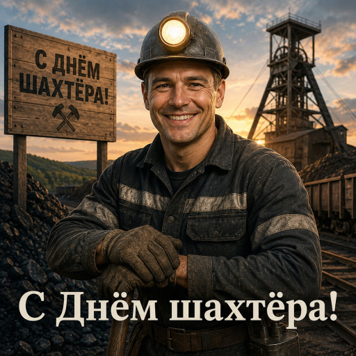 подарочная кружка с портретом шахтёра на день шахтёра