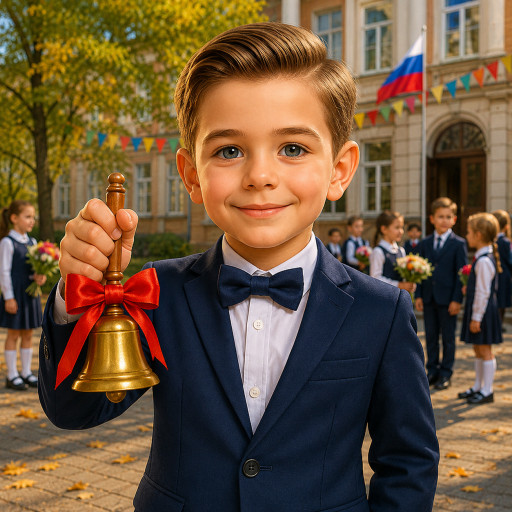 Шарж к 1 сентября по фото — подарок на День знаний — вариант 13