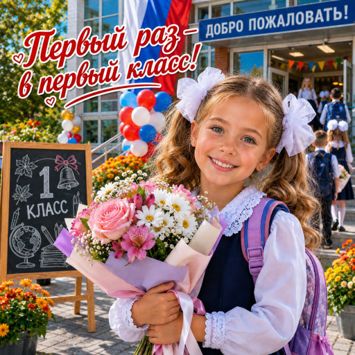 Шарж к 1 сентября по фото — подарок на День знаний — вариант 24