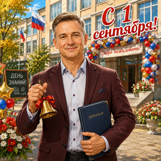 портрет первоклассника по фотографии на День знаний