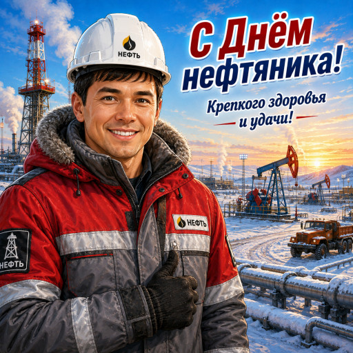 День нефтяника: шарж по фото — подарок за 15 секунд — вариант 7