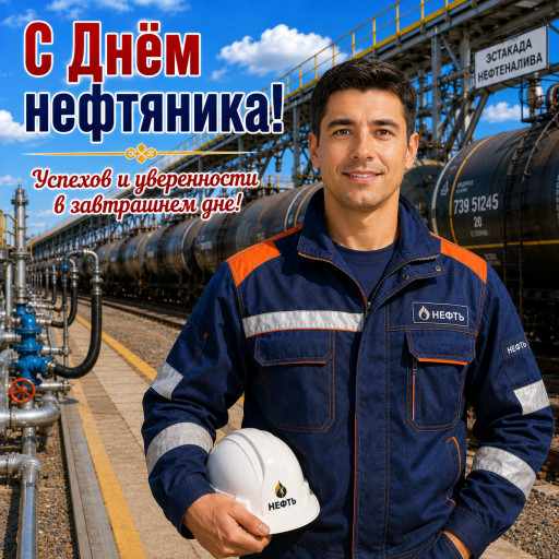 День нефтяника: шарж по фото — подарок за 15 секунд — вариант 11