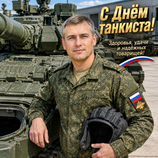 портрет танкиста в шлемофоне по фото