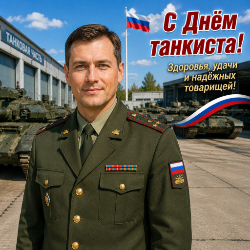 шарж на танкиста ко Дню танкиста
