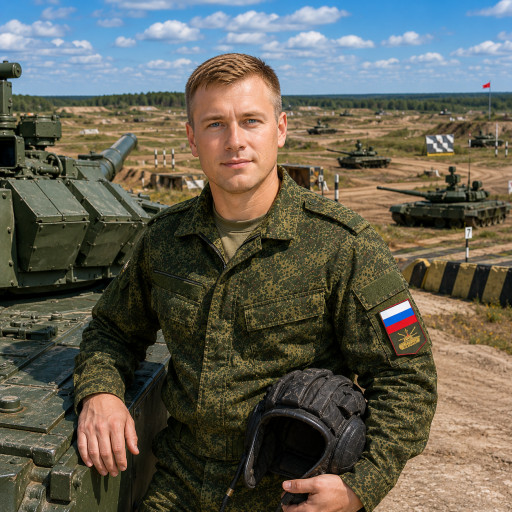 шарж на танкиста ко Дню танкиста
