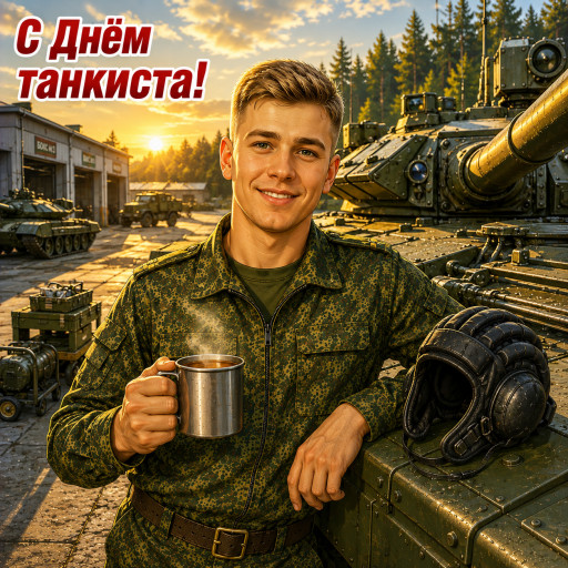 подарок танкисту — портрет по фото