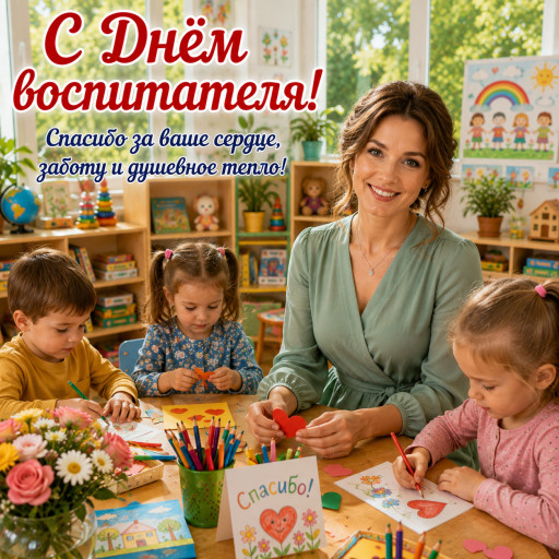 шарж на воспитателя ко Дню воспитателя