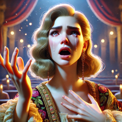 ИИ портрет театрального актера в образе