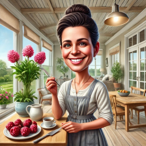 Шарж на домохозяйку