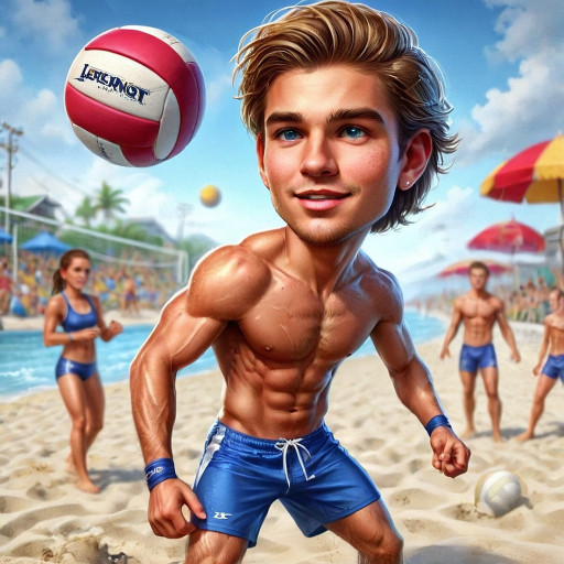 ИИ-портрет спортивного тренера в креативном стиле для дня здоровья