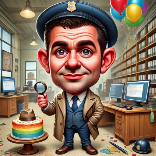 шарж генерального директора в кабинете