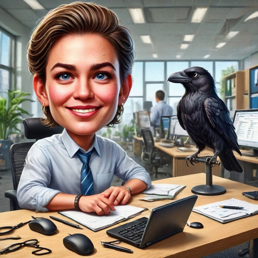 Художественный портрет работника музея в классическом стиле