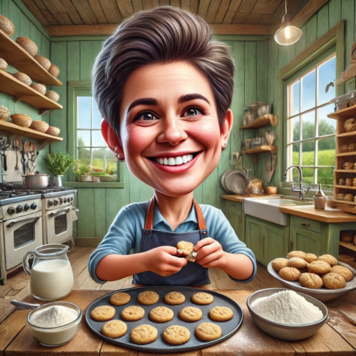 Шарж на домохозяйку