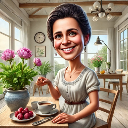 Шарж на домохозяйку