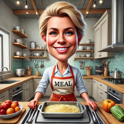 Шарж на домохозяйку